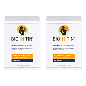 MINOXIDIL BIO-H-TIN Pharma 50 mg/ml Spray Lsg. Set (2x 180ml)