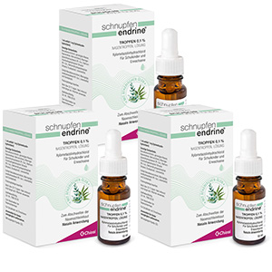 SCHNUPFEN ENDRINE 0,1% Nasentropfen (3x 10ml)
