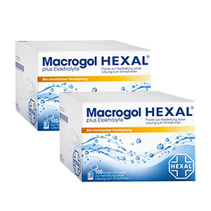 Macrogol HEXAL® plus Elektrolyte Set (2x 100St)