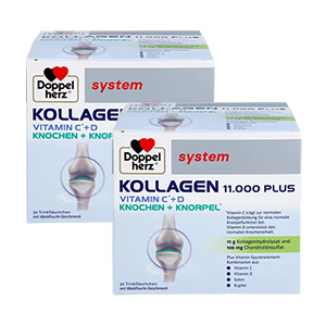 DOPPELHERZ Kollagen 11.000 Plus system Ampullen Doppelpackung (2x750 ml)