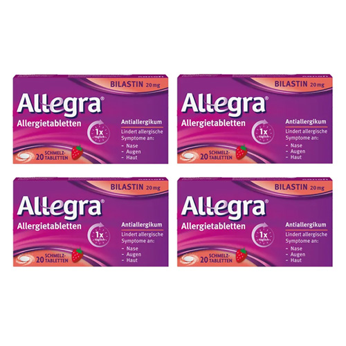 ALLEGRA Allergietabletten 20 mg Schmelztabletten (4x20 St)