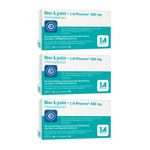 IBU-LYSIN 1A Pharma 400 mg Filmtabletten (3x 50St)