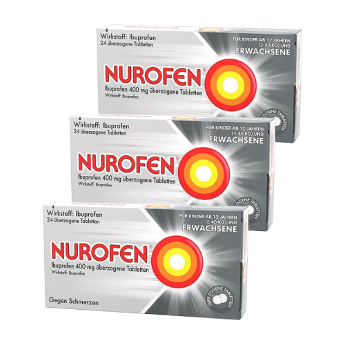 NUROFEN Ibuprofen 400 mg überzogene Tabletten (3x24 St)