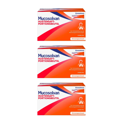 MUCOSOLVAN Hustensaft-Portionsbeutel 30 mg/5 ml (3x 75ml)