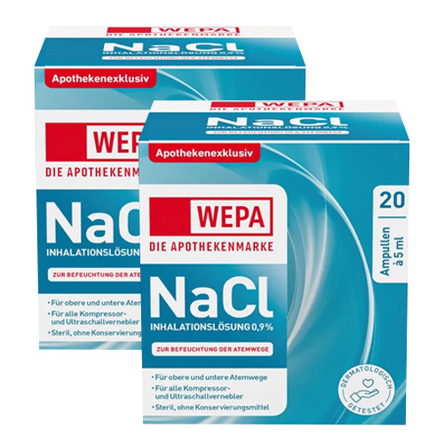 WEPA Inhalationslösung NaCl 0,9% Set (2x100ml)