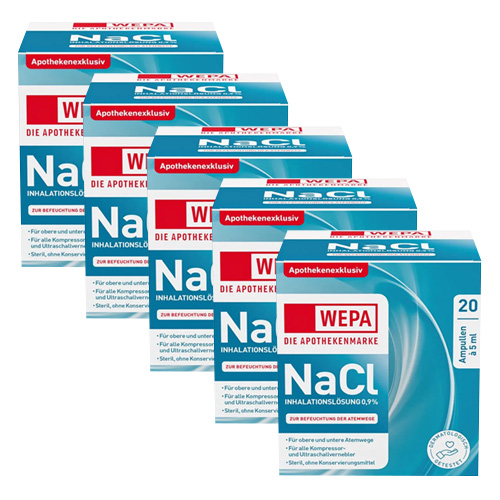 WEPA Inhalationslösung NaCl 0,9% (5x100ml)