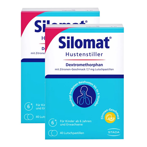 SILOMAT Hustenstiller DMP Zitron.-Geschm.7,7mg LUP Set (2x40St)