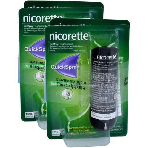 NICORETTE Mint Spray 1 mg/Sprühstoß Set (2x2St)