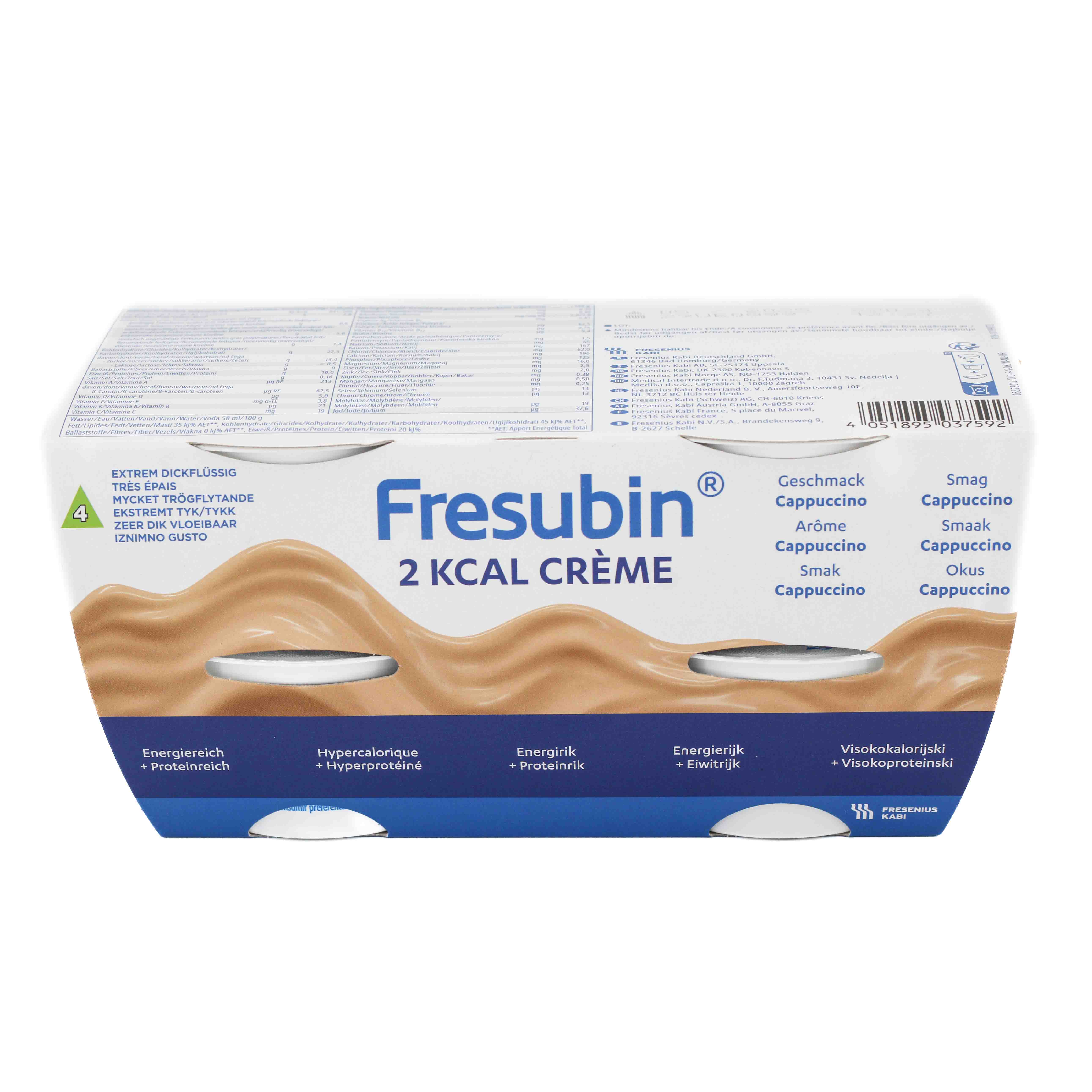 FRESUBIN 2 kcal Creme Cappuccino im Becher Set (2x4St)