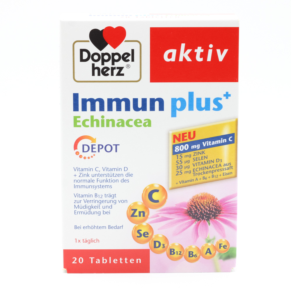 DOPPELHERZ Immun plus Echinacea Depot Tabletten