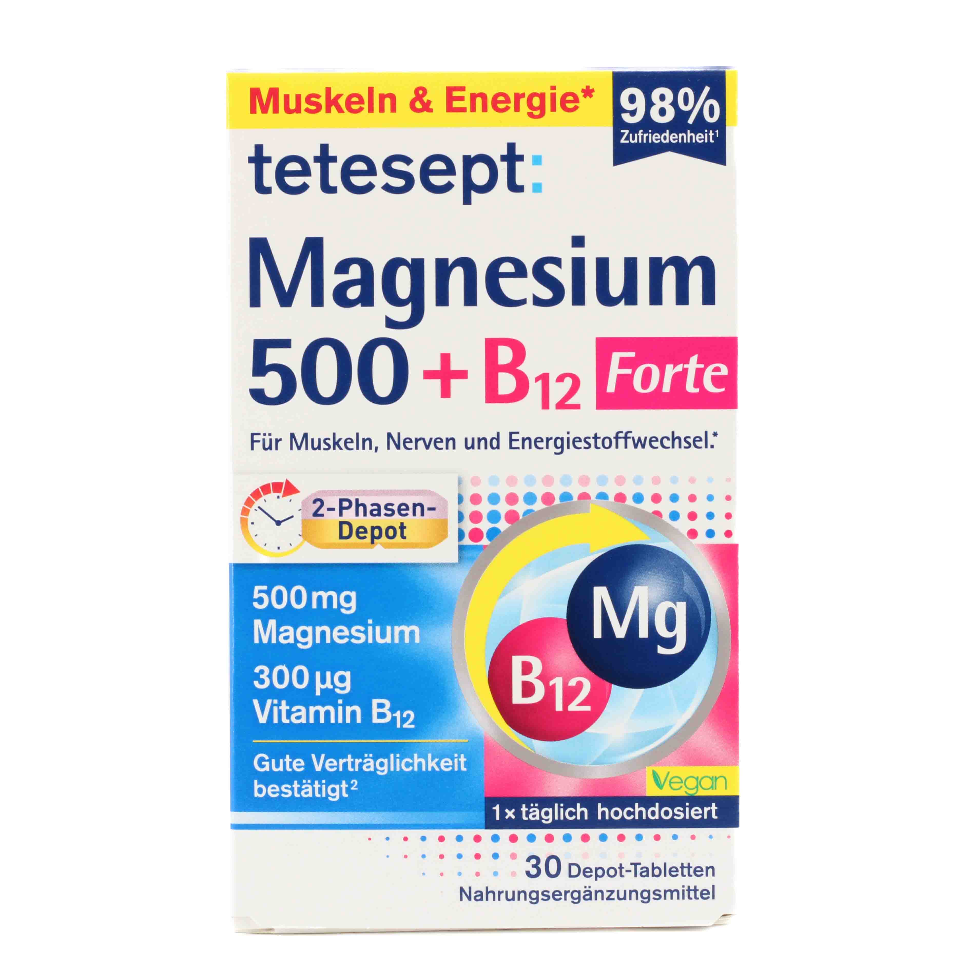 TETESEPT Magnesium 500+B12 300 μg Tabletten