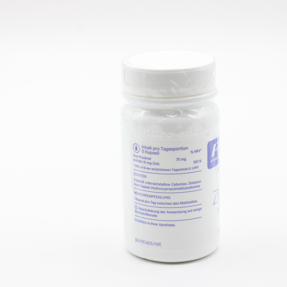 PURE ENCAPSULATIONS Zink 15 Zinkpicolinat Kapseln