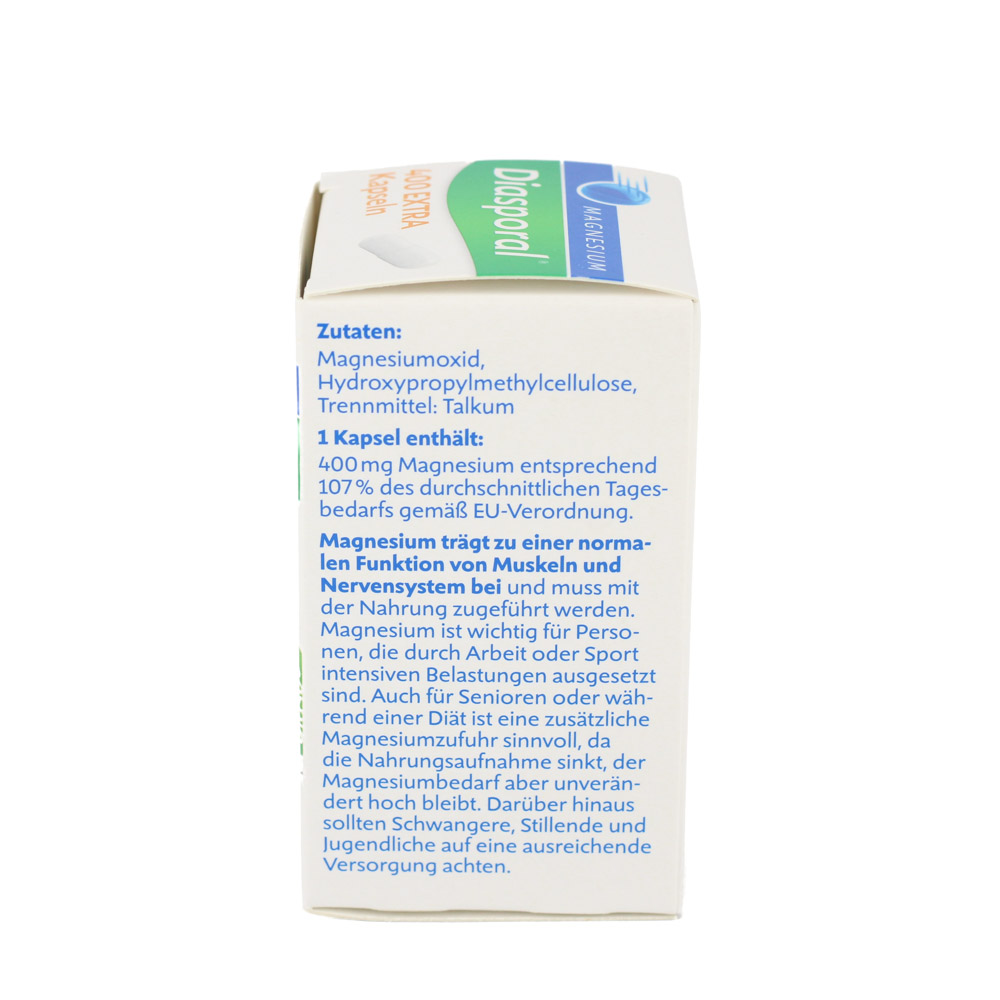 MAGNESIUM DIASPORAL 400 Extra Kapseln