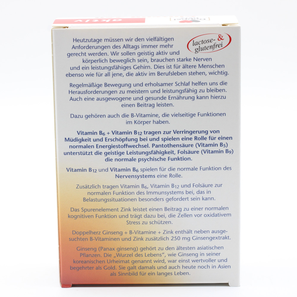 DOPPELHERZ Ginseng 250+B-Vitamine+Zink Kapseln