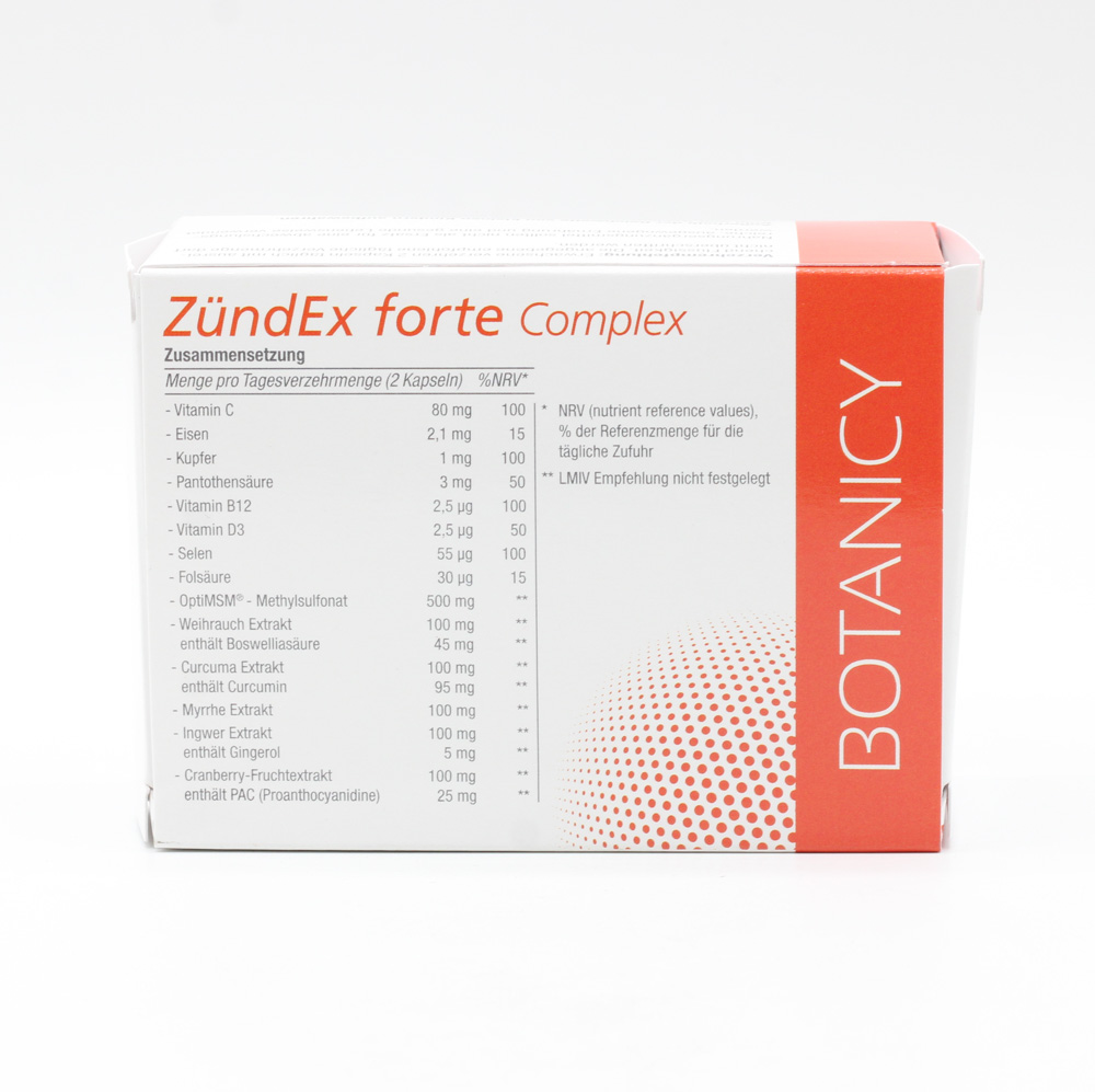 ZÜNDEX forte Complex mit OptiMSM Kapseln