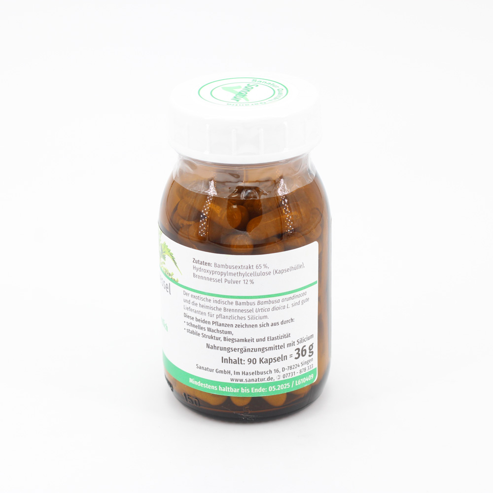 SILICIUM KIESELSÄURE 100% pflanzlich Kapseln