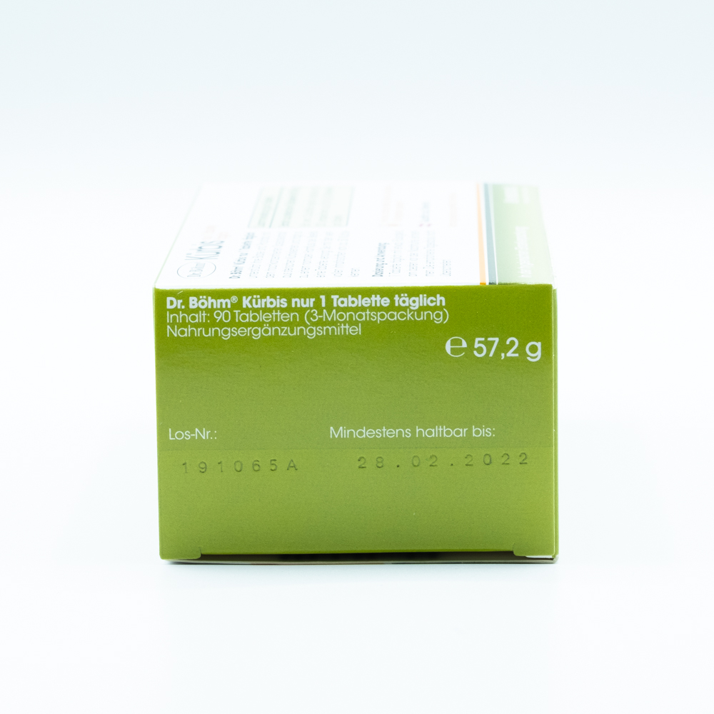 KÜRBIS nur 1 Tablette täglich Dr.Böhm