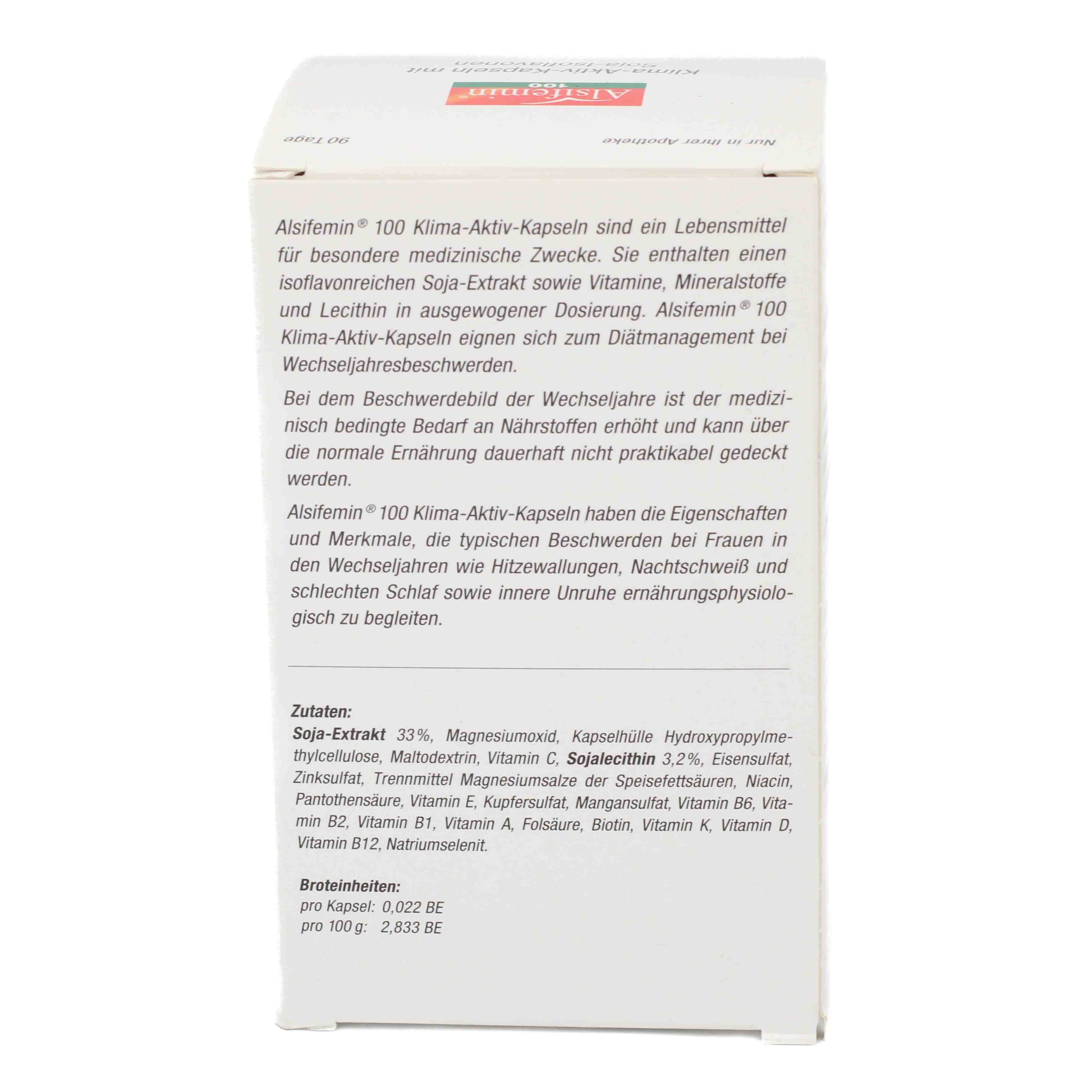 ALSIFEMIN 100 Klima-Aktiv m.Soja 1x1 Kapseln