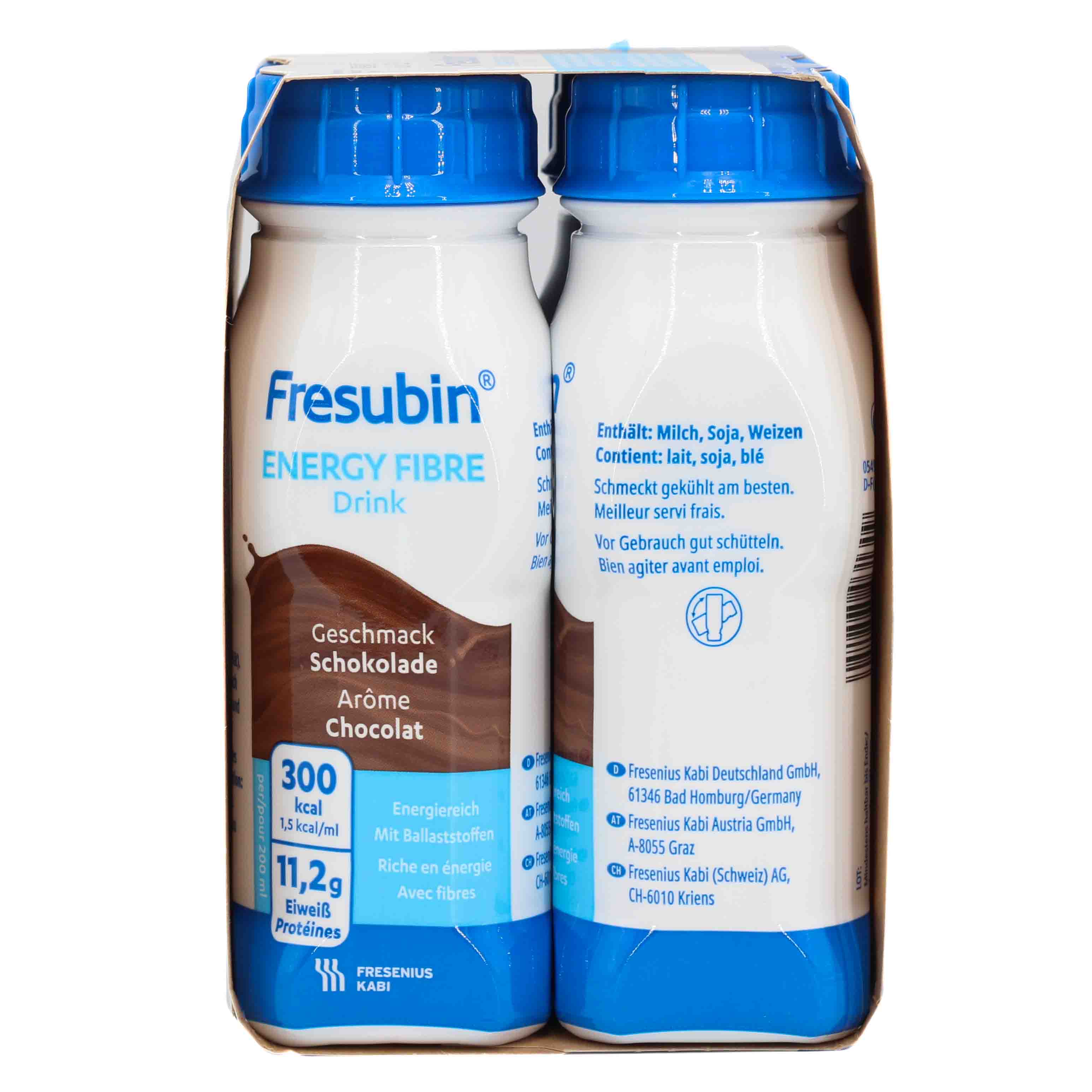 FRESUBIN ENERGY Fibre DRINK Schokolade Trinkflasche Trinknahrung