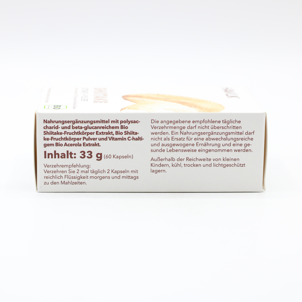 BIO SHIITAKE Extrakt+Pulver Kapseln