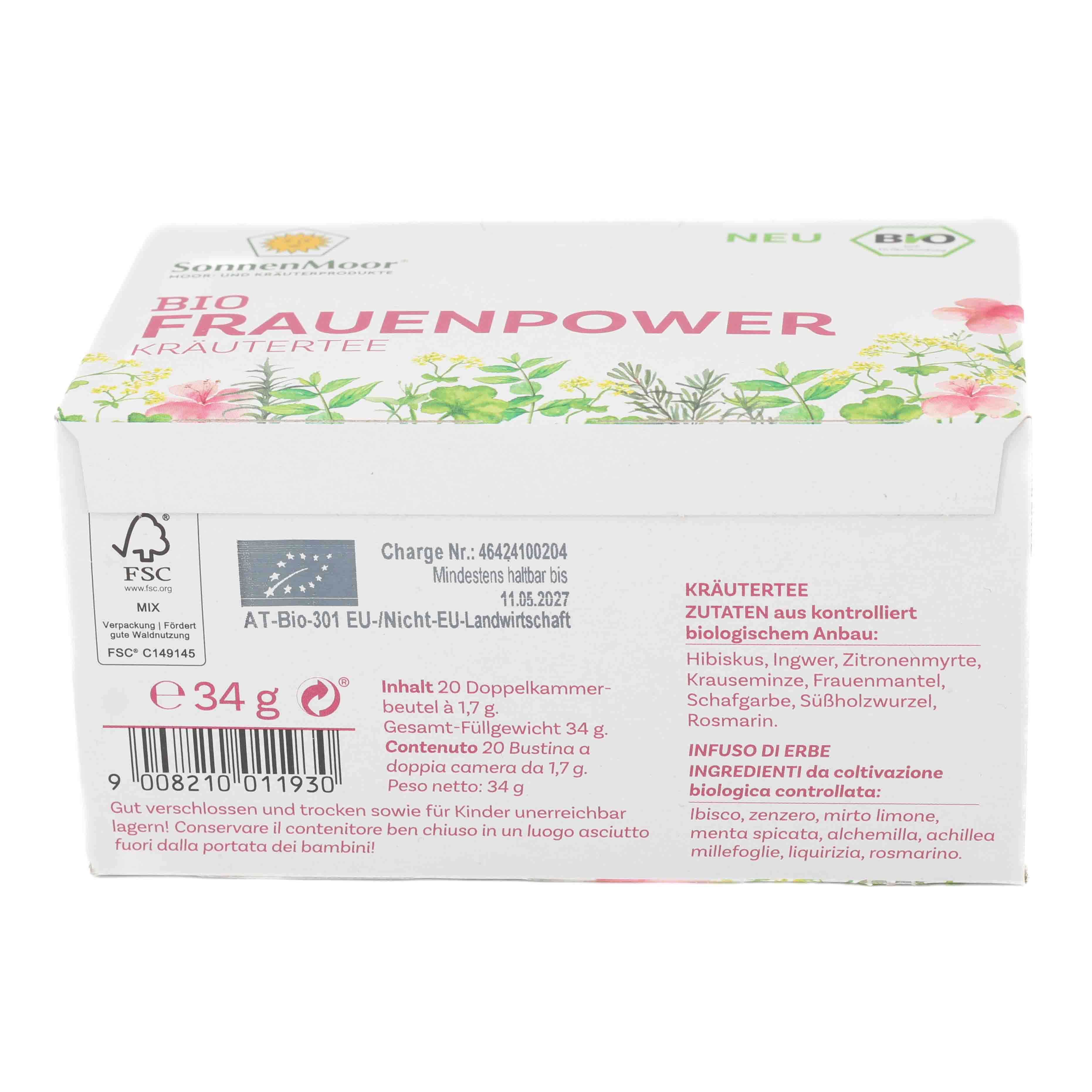 BIO FRAUENPOWER Kräutertee im Filterbeutel