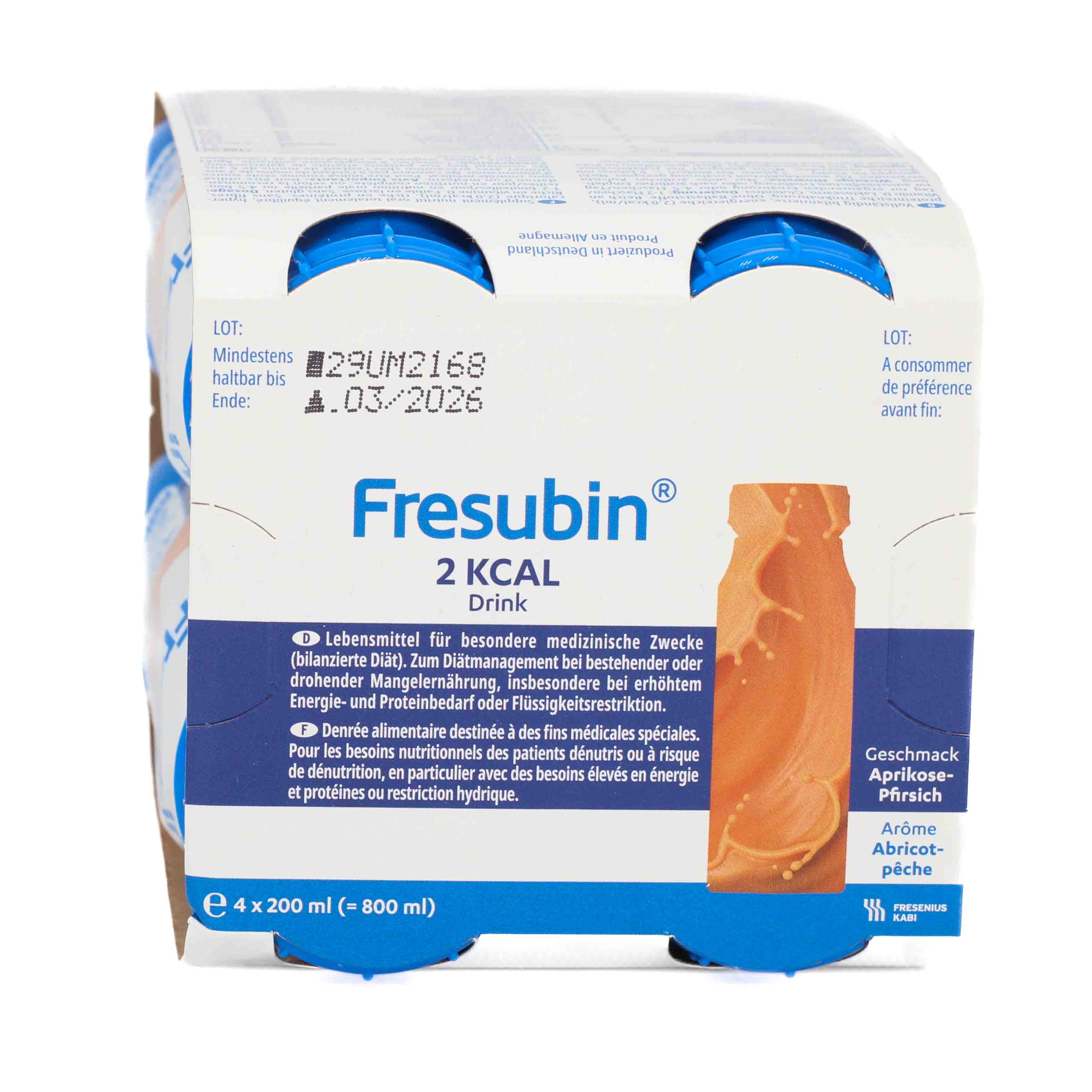FRESUBIN 2 kcal DRINK Aprikose Pfirsich Trinkfl. Set (2x800ml)