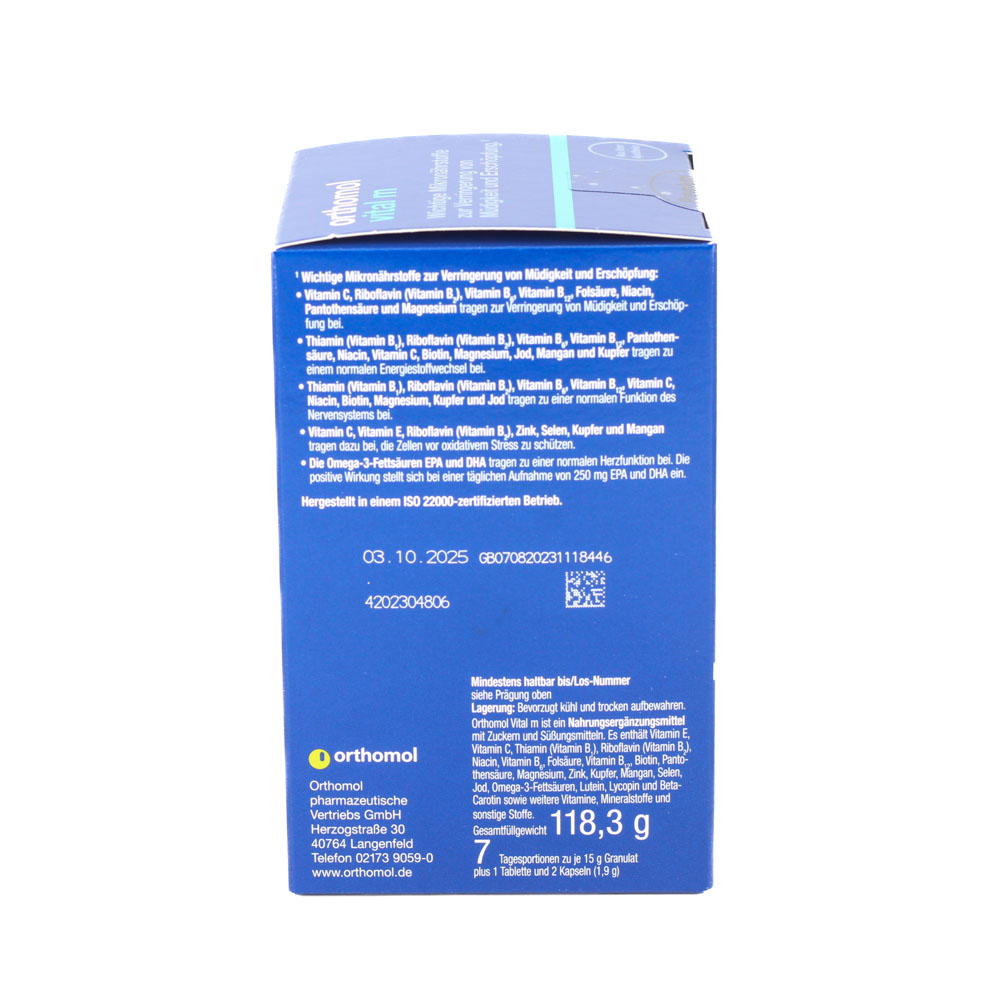 ORTHOMOL Vital M Granulat/Kap./Tabl.Kombip.7 Tage