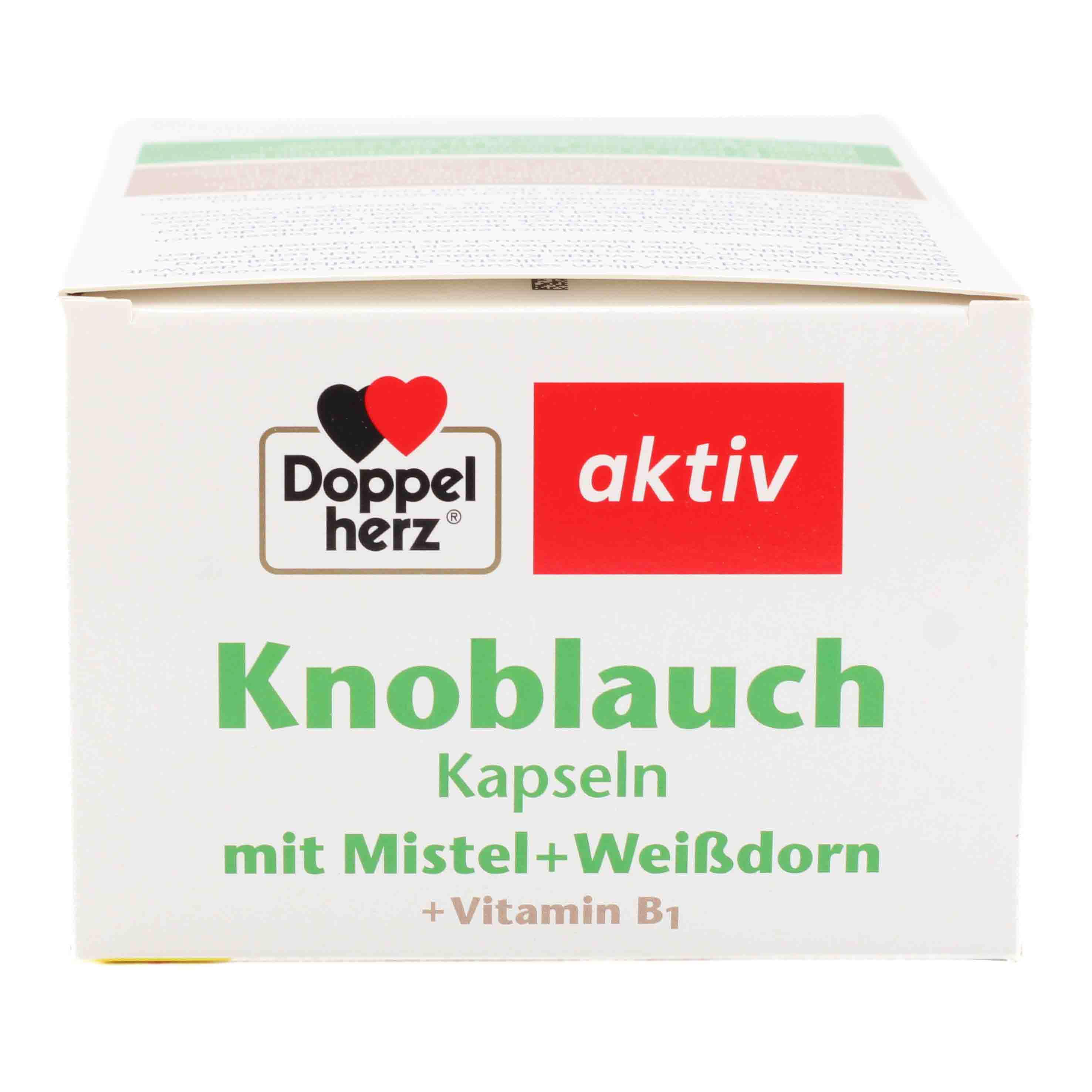 DOPPELHERZ Knobl.Kap.m.Mistel+Weißdorn+Vitamin B1