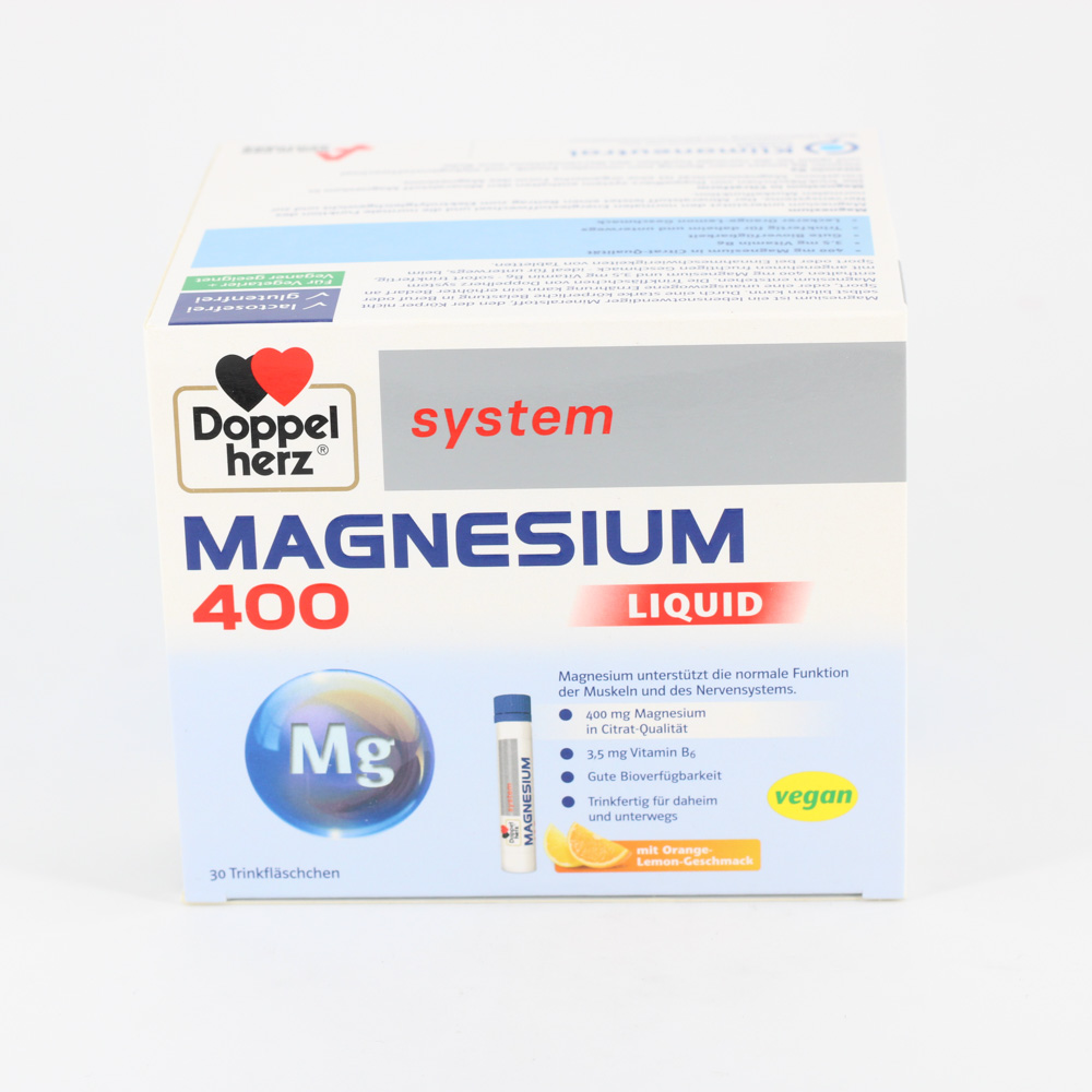 DOPPELHERZ Magnesium 400 Liquid system Trinkamp.