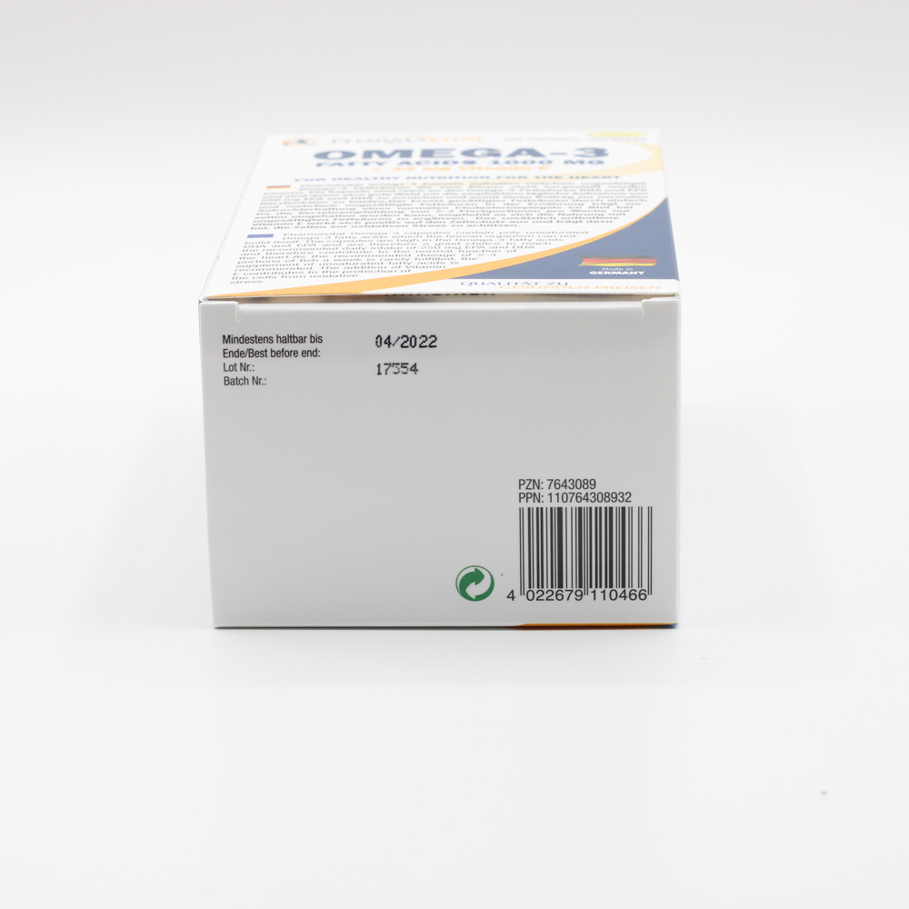 OMEGA-3 FETTSÄUREN 1000 mg+12 mg Vit.E Kapseln