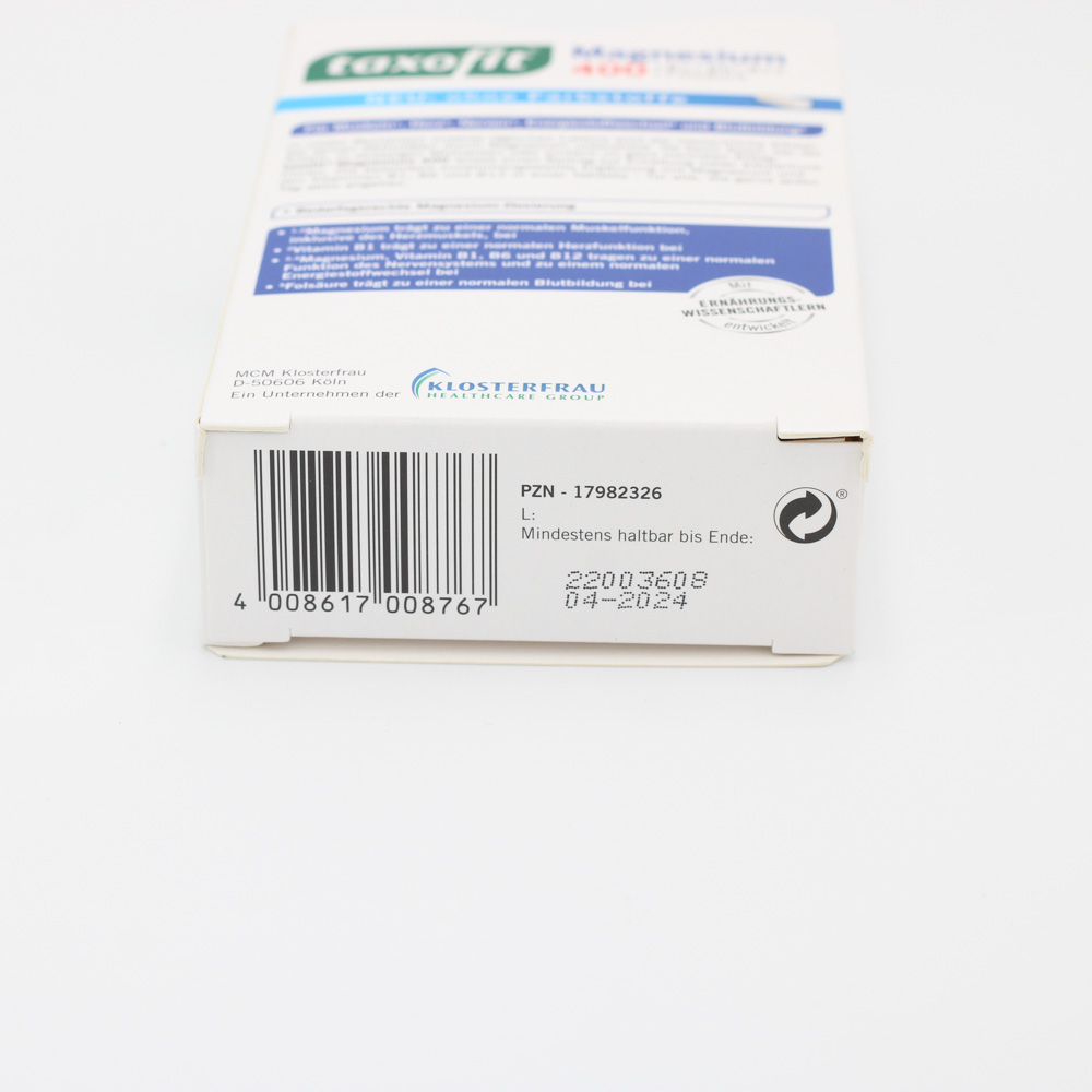 TAXOFIT Magnesium 400+B1+B6+B12+Folsäure Tabletten