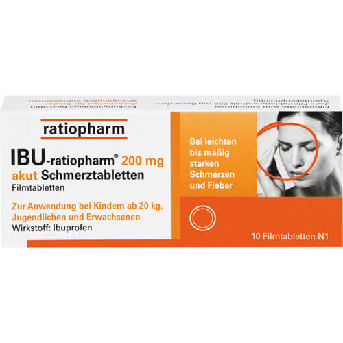 IBU-RATIOPHARM 200 mg akut Schmerztbl.Filmtabl.