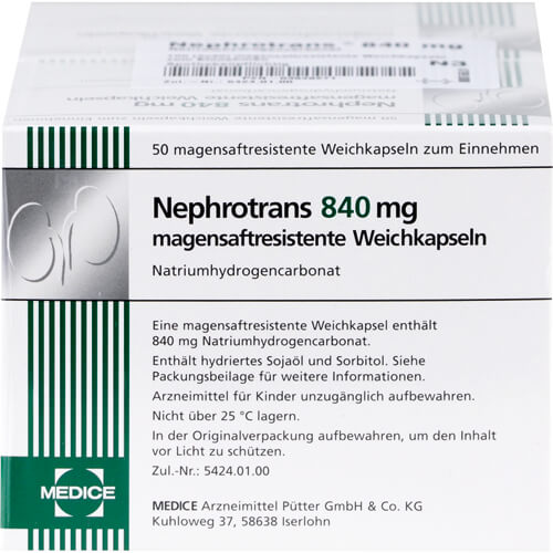 NEPHROTRANS 840 mg magensaftresistente Kapseln