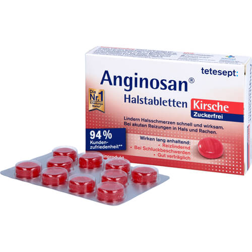 TETESEPT Anginosan Halstabletten zuckerfrei Kirsch