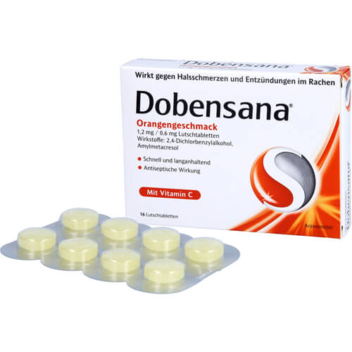 DOBENSANA Orangengeschmack 1,2mg/0,6mg Lutschtabl.