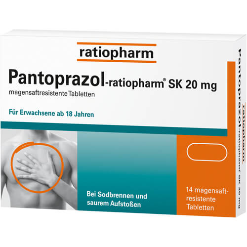PANTOPRAZOL-ratiopharm SK 20 mg magensaftres.Tabl.