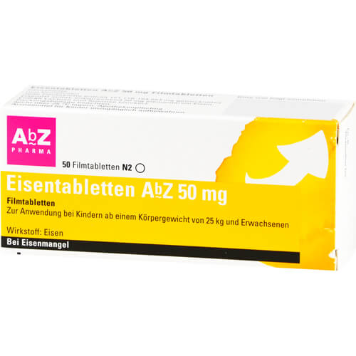 EISENTABLETTEN AbZ 50 mg Filmtabletten