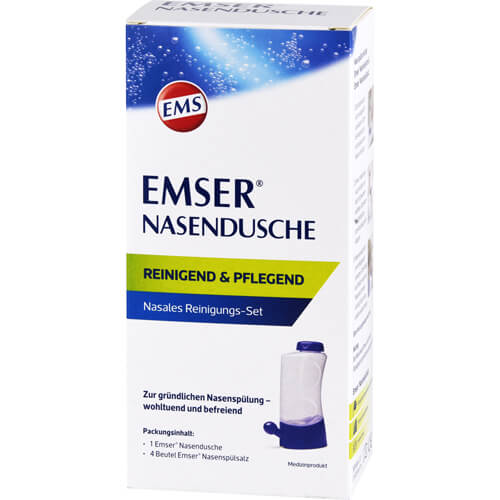 EMSER Nasendusche mit 4 Btl.Nasenspülsalz