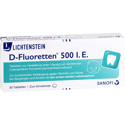 D FLUORETTEN 500 Tabletten