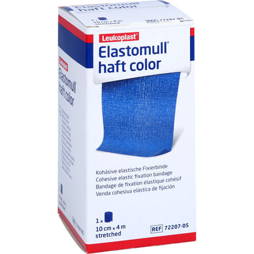 ELASTOMULL haft color 10 cmx4 m Fixierb.blau