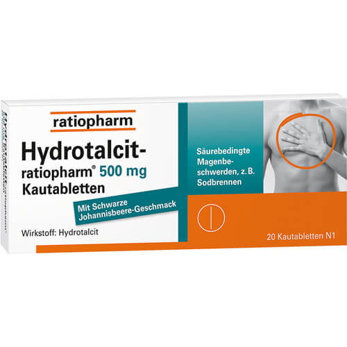 HYDROTALCIT-ratiopharm 500 mg Kautabletten