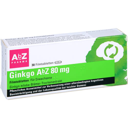 GINKGO AbZ 80 mg Filmtabletten