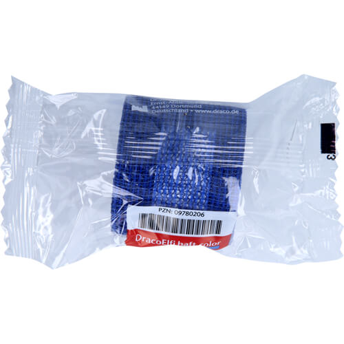 DRACOELFI haft color elast.Fixierb.4 cmx4 m blau