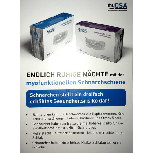 MYOSA S1 myofunktionelle Schnarchschiene