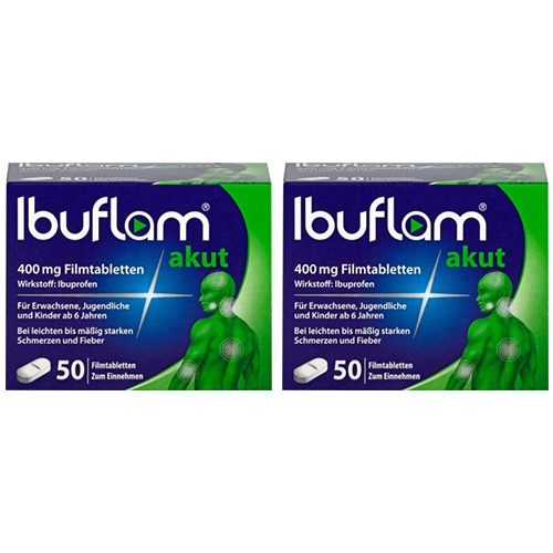 IBUFLAM akut 400 mg Filmtabletten Doppelpackung (2x 50St)
