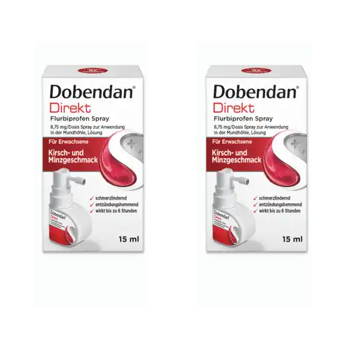 DOBENDAN Direkt Flurbiprofen Spray 8,75mg/Dos.Mund Set (2x 15ml)