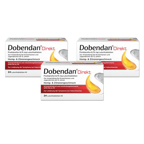 DOBENDAN Direkt Flurbiprofen 8,75 mg Lutschtabl. (3x 24St)