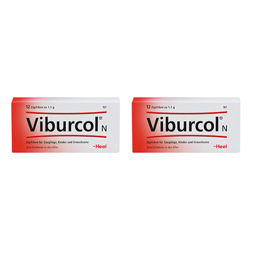 VIBURCOL N Kinder- und Säuglings-Suppositorien Set (2x12St)