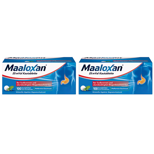 MAALOXAN 25 mVal Kautabletten Doppelpackung (2x100St)
