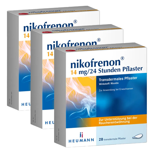 NIKOFRENON 14 mg/24 Stunden Pflaster transdermal (3x28 St)